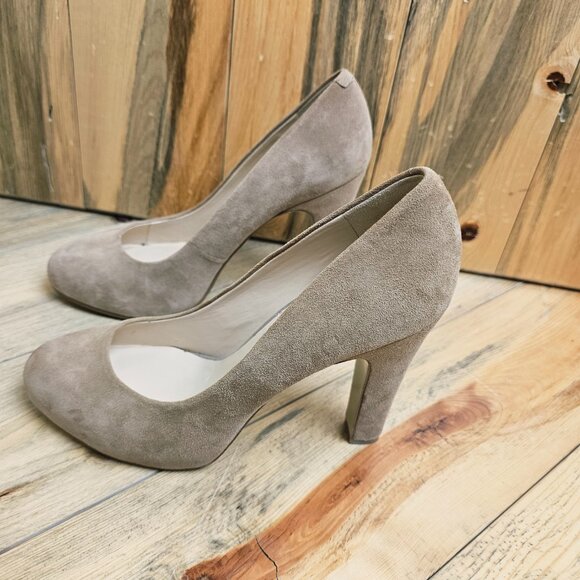 Nine West Tan Suede Scardino Heels | Size 10 - Picture 4 of 7